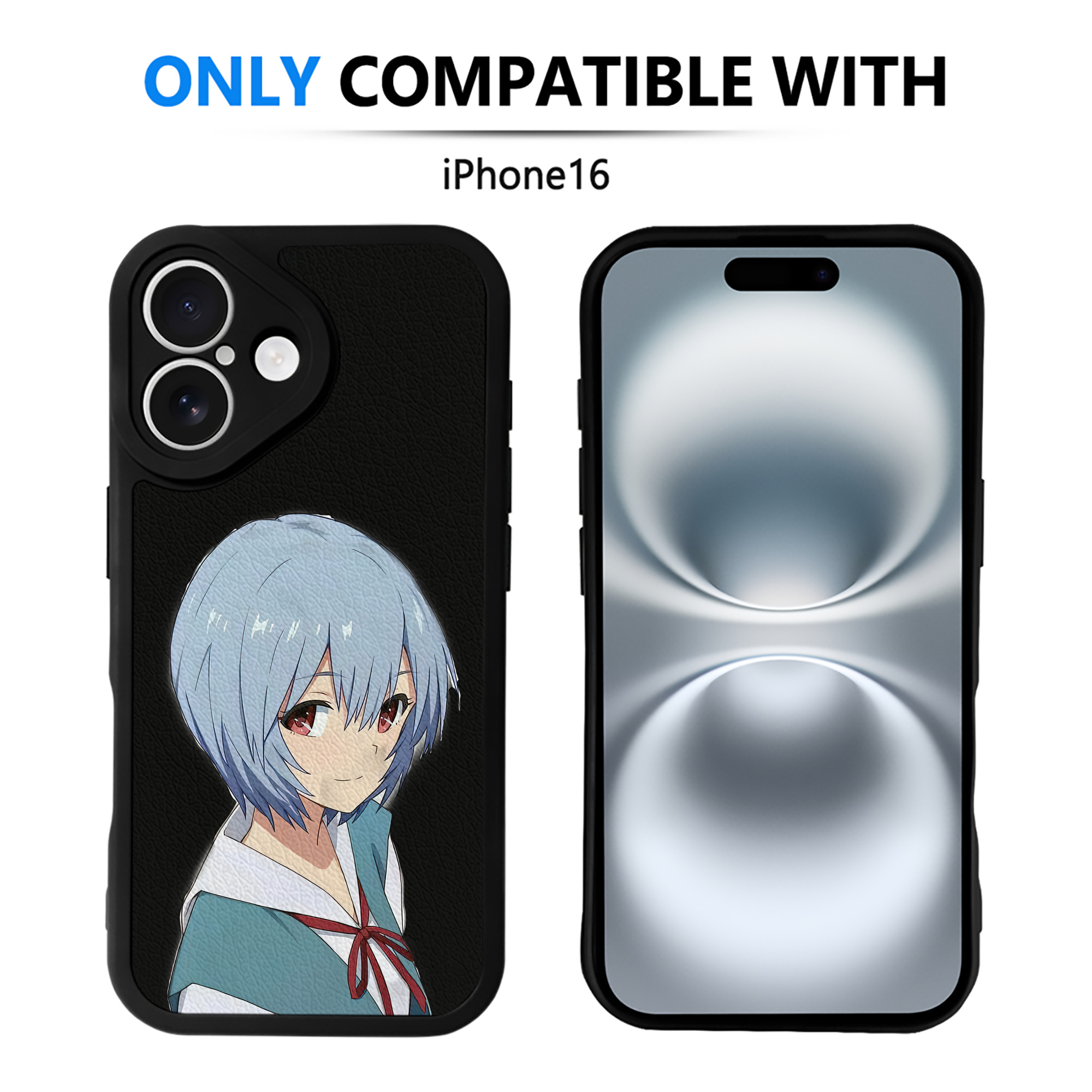 （画像用） EVA 新世紀エヴァンゲリオン 【iPhone 16シリーズ対応】シリコンスマホケース（レザー調） 材質：シリコン
